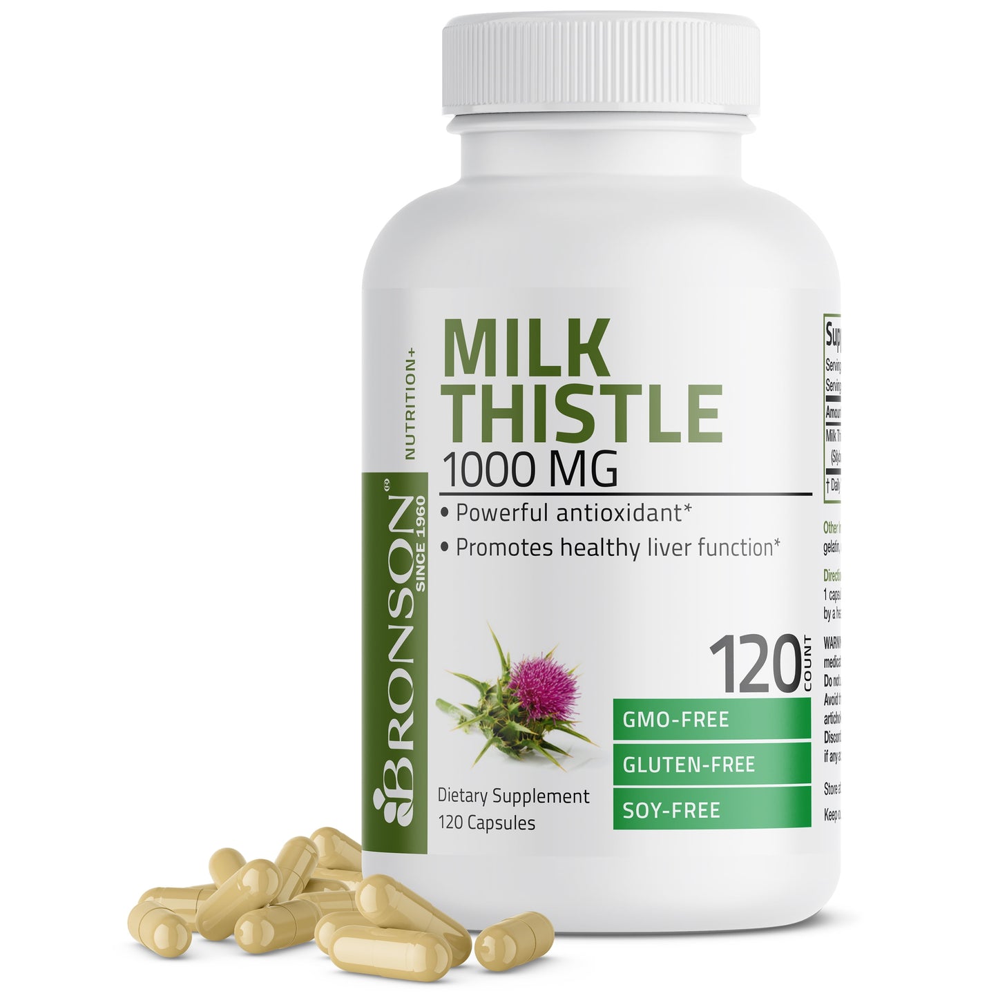Milk Thistle 1000Mg (Silybum Marianum) High Potency Liver Health Support, 120 Capsules