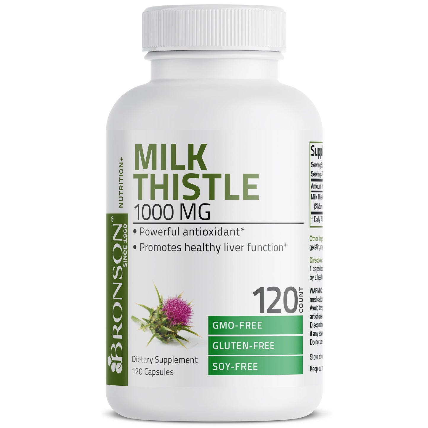 Milk Thistle 1000Mg (Silybum Marianum) High Potency Liver Health Support, 120 Capsules