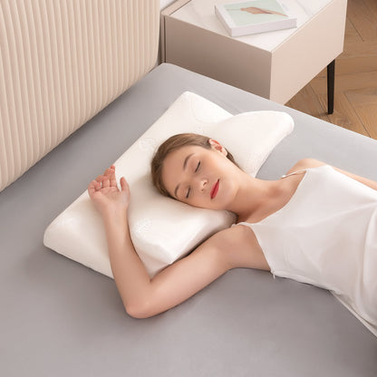 Cervical Memory Foam Pillow, Certipur-Us Certification, for Side Back & Stomach Sleepers