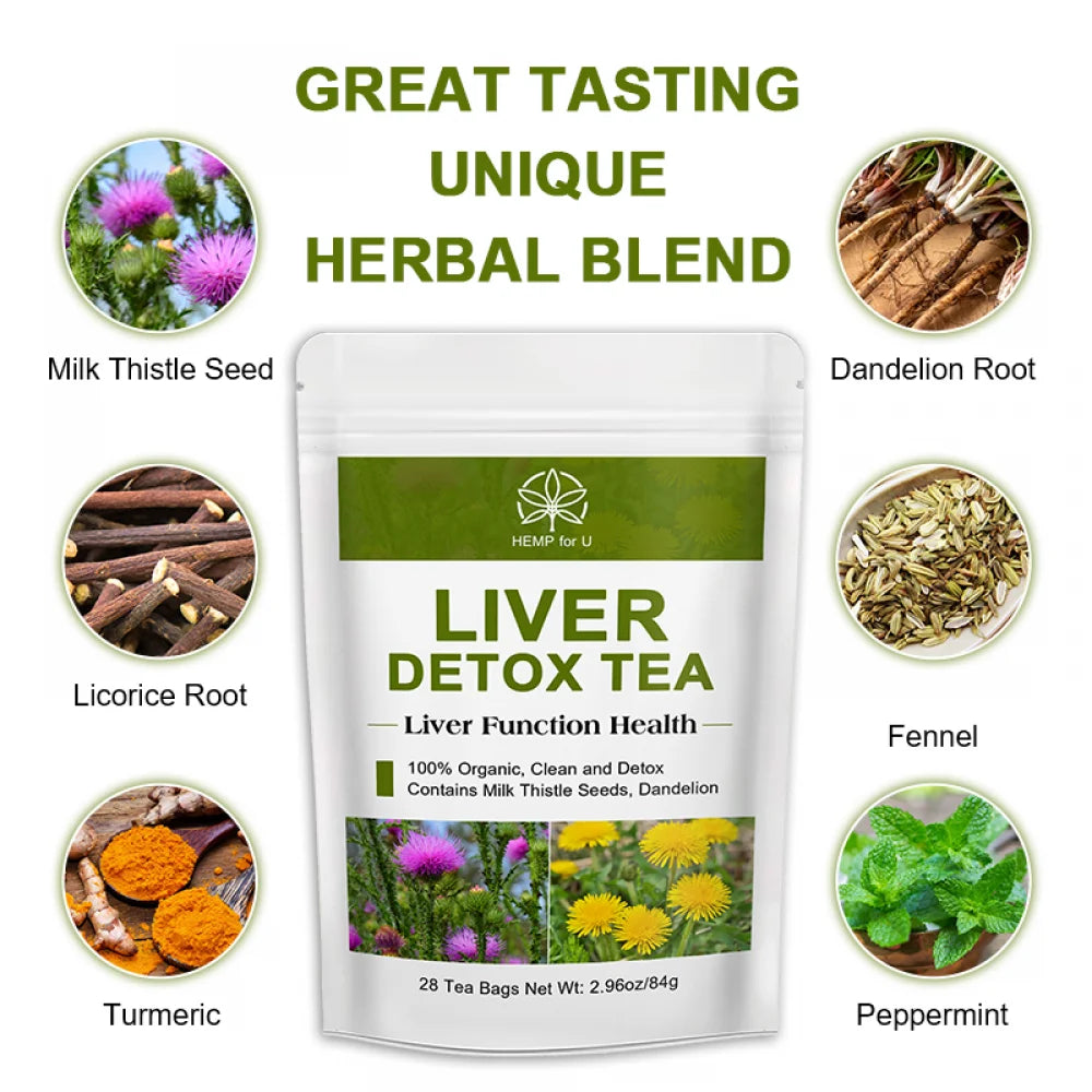 HFU Liver Detox Tea - Liver Cleanse Tea - for Liver Cleansing and Liver Support - 28 Day Support