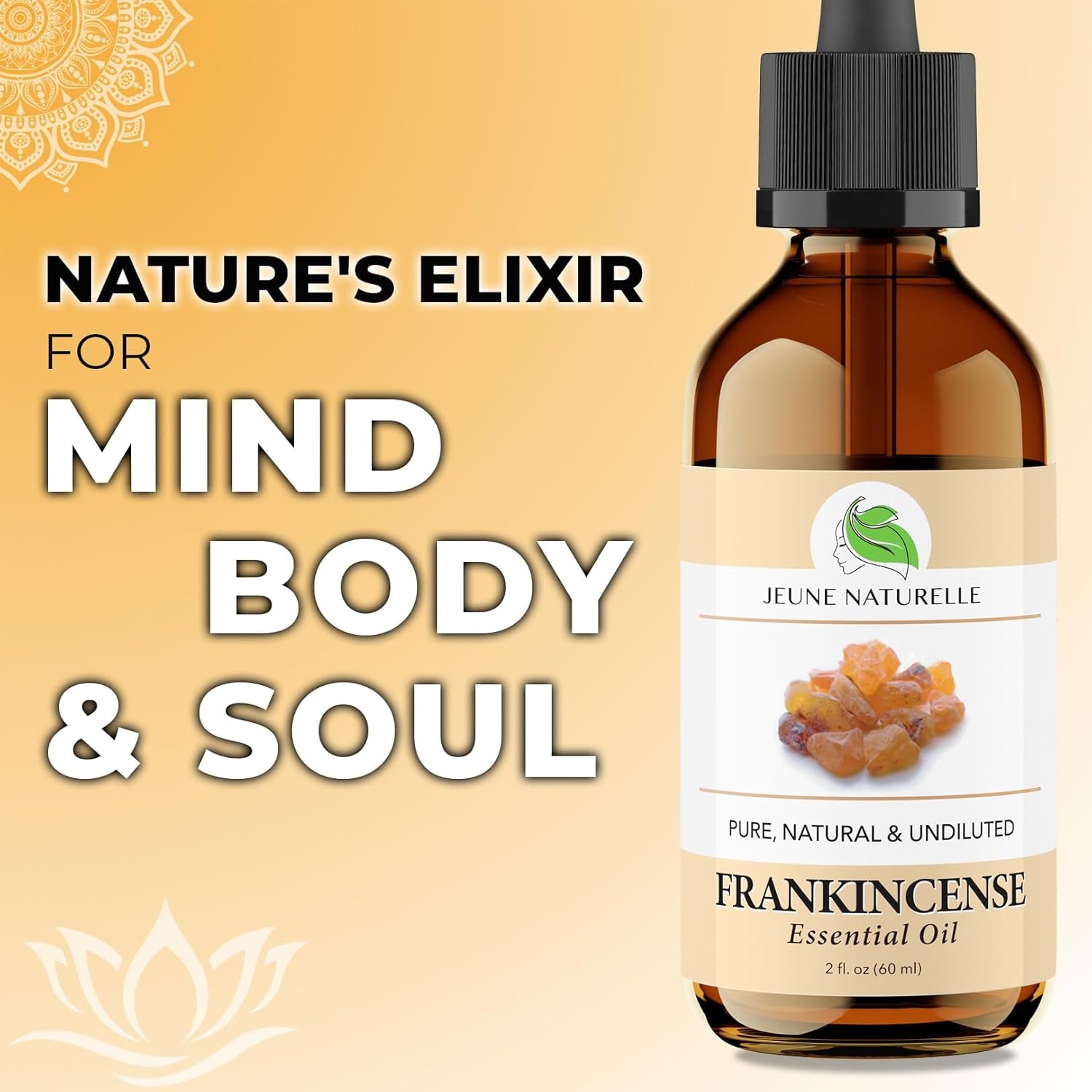 Frankincense Oil - 100% Pure, Natural, Therapeutic Grade Frankincense Oil for Skin, for Body, for Hair, 2 Oz