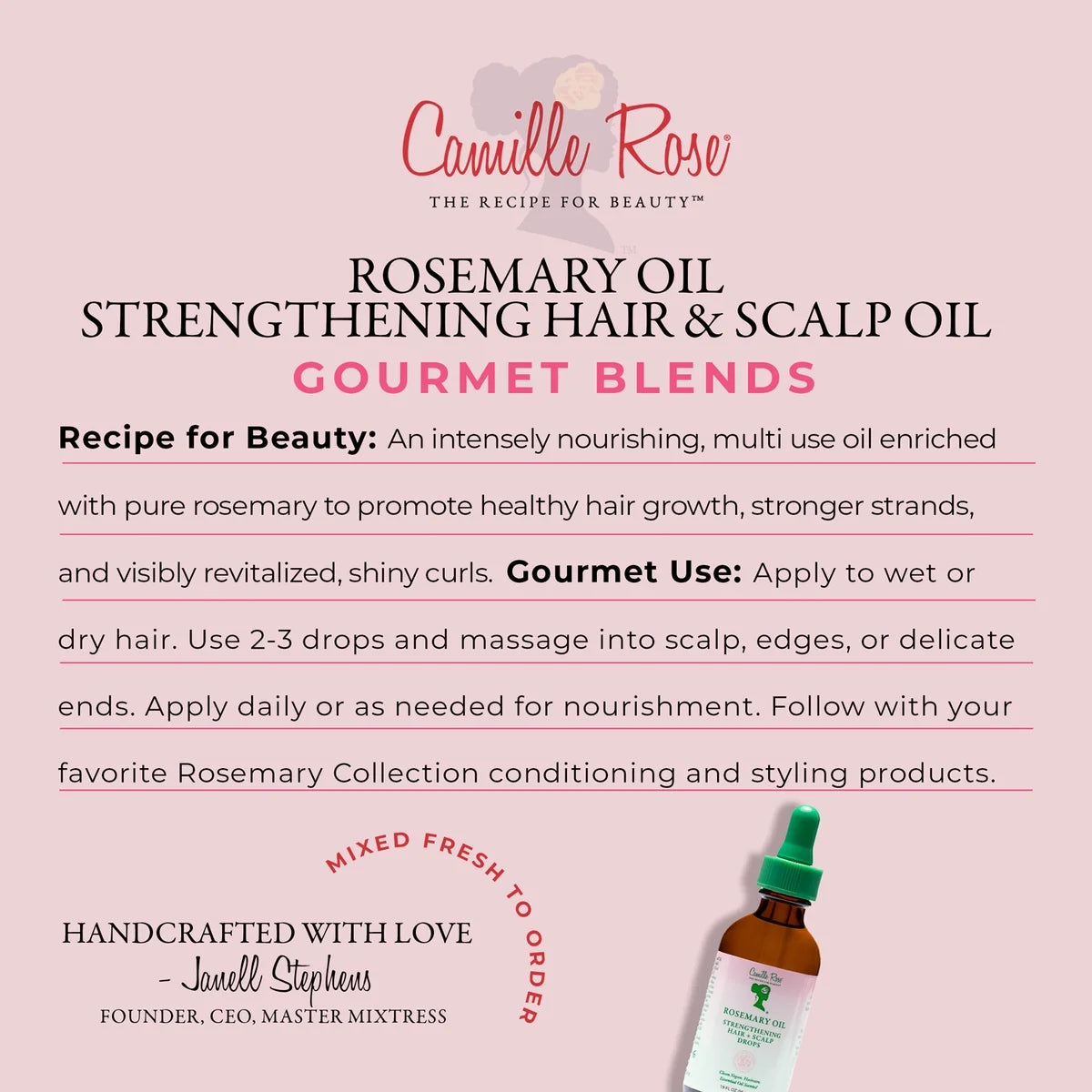 Rosemary Oil Drops 1.9 Oz, All Hair Types