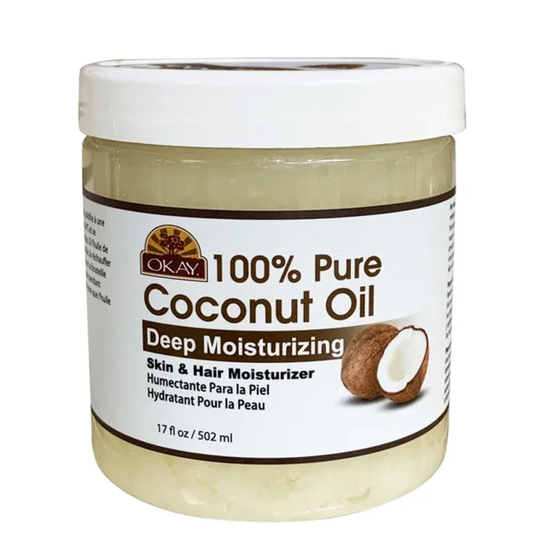 Pure Naturals Pure Coconut Oil for Hair and Skin, Nourishing Hair Conditioner & Skin Moisturizer, 17 Fl Oz