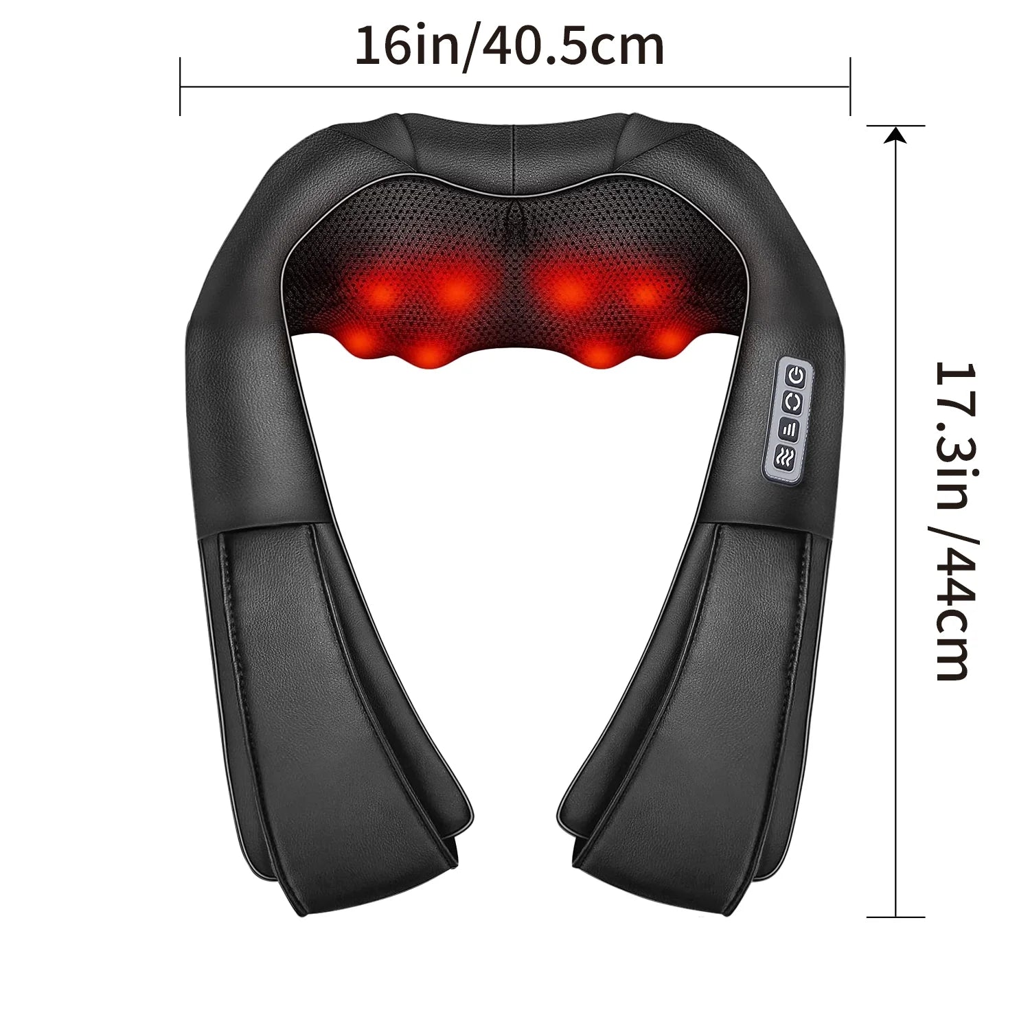 Shiatsu Neck Shoulder and Back Massager with Heat, Electric Deep Tissue 4D Kneading Massage