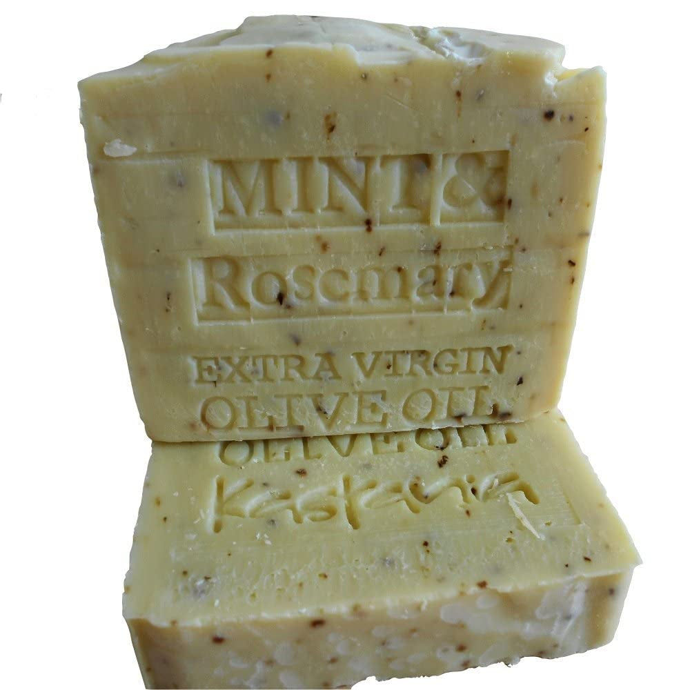 ORGANIC UNFILTERED EXTRA VIRGIN GREEK OIL SOAP MINT and ROSEMARY