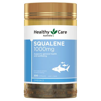 New Healthy Care Squalene 1000Mg 200 Capsules Healthycare Omega 3