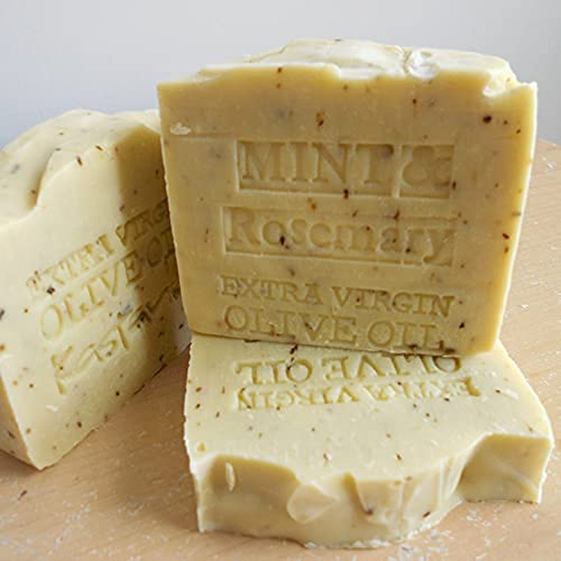 ORGANIC UNFILTERED EXTRA VIRGIN GREEK OIL SOAP MINT and ROSEMARY