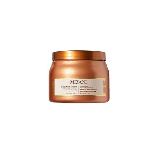 Mizani Strength Fusion Recover Mask | Intense Night-Time Treatment | for Damaged Hair | 16.9 Fl Oz