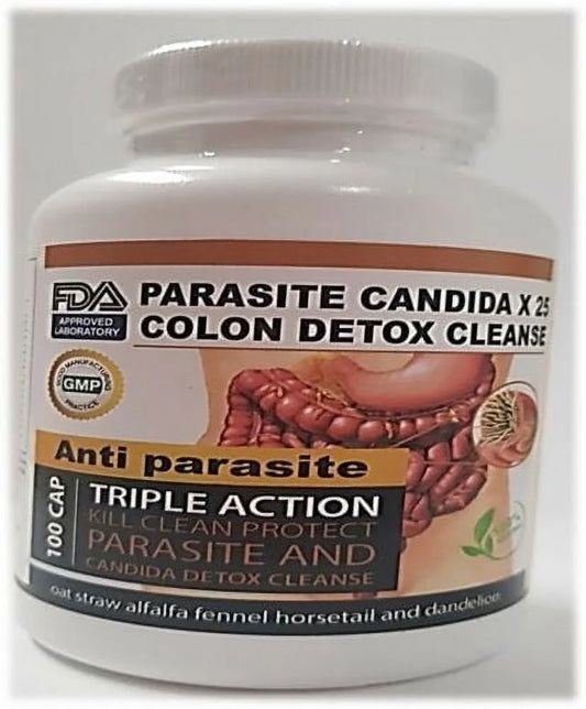 Remove Parasite  & Candida Detox Body Cleanse Ultra Flash Colon 100