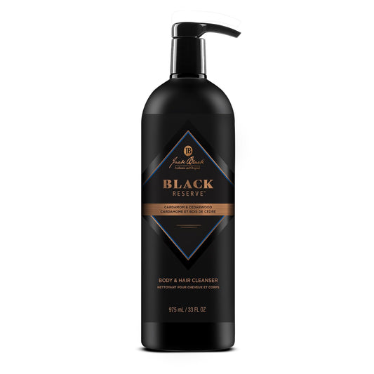 , Black Reserve Body & Hair Cleanser - Mens Body Wash Pump, Mens Shampoo and Body Wash Men, Men'S Body Wash,  Shampoo for Men,  Body Wash for Men, Gifts for Men