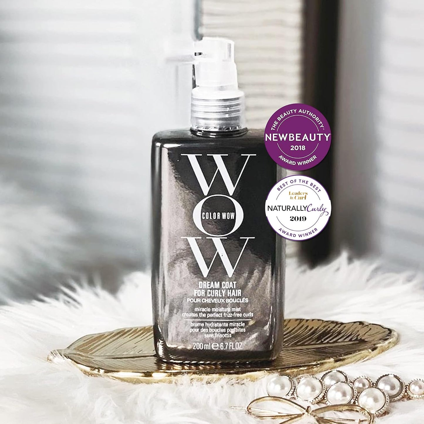 COLOR WOW Dream Coat for Curly Hair – Frizz-Free Curls Made Easy | Moisture-Boosting Spray, Curl-Enhancing Formula