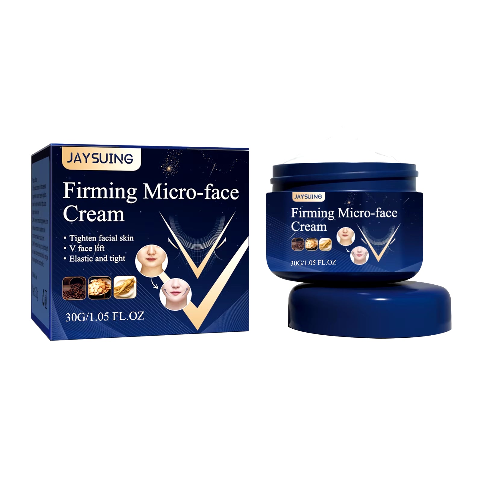 Firming Micro-Face Cream, V Face Cream, Instant Face Lift Cream, Lifting & Firming Formula for Facial