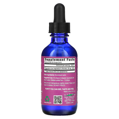 Ionic Minerals Ionic Minerals, Magnesium, Liquid Concentrate, 80 Mg, 2 Oz (60 Ml)