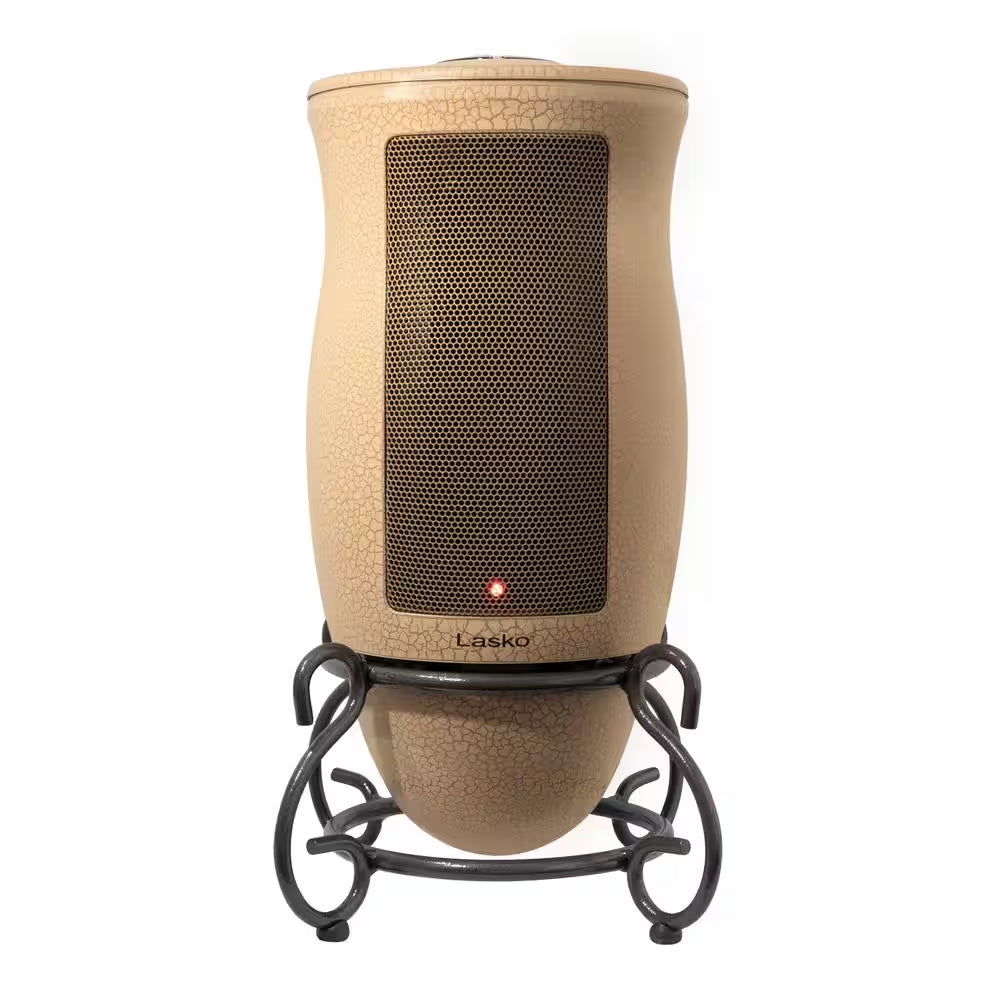 Designer Series 1500W 16 In. Beige Electric Tower Ceramic Space Heater with Timer, Thermostat, and Remote Control