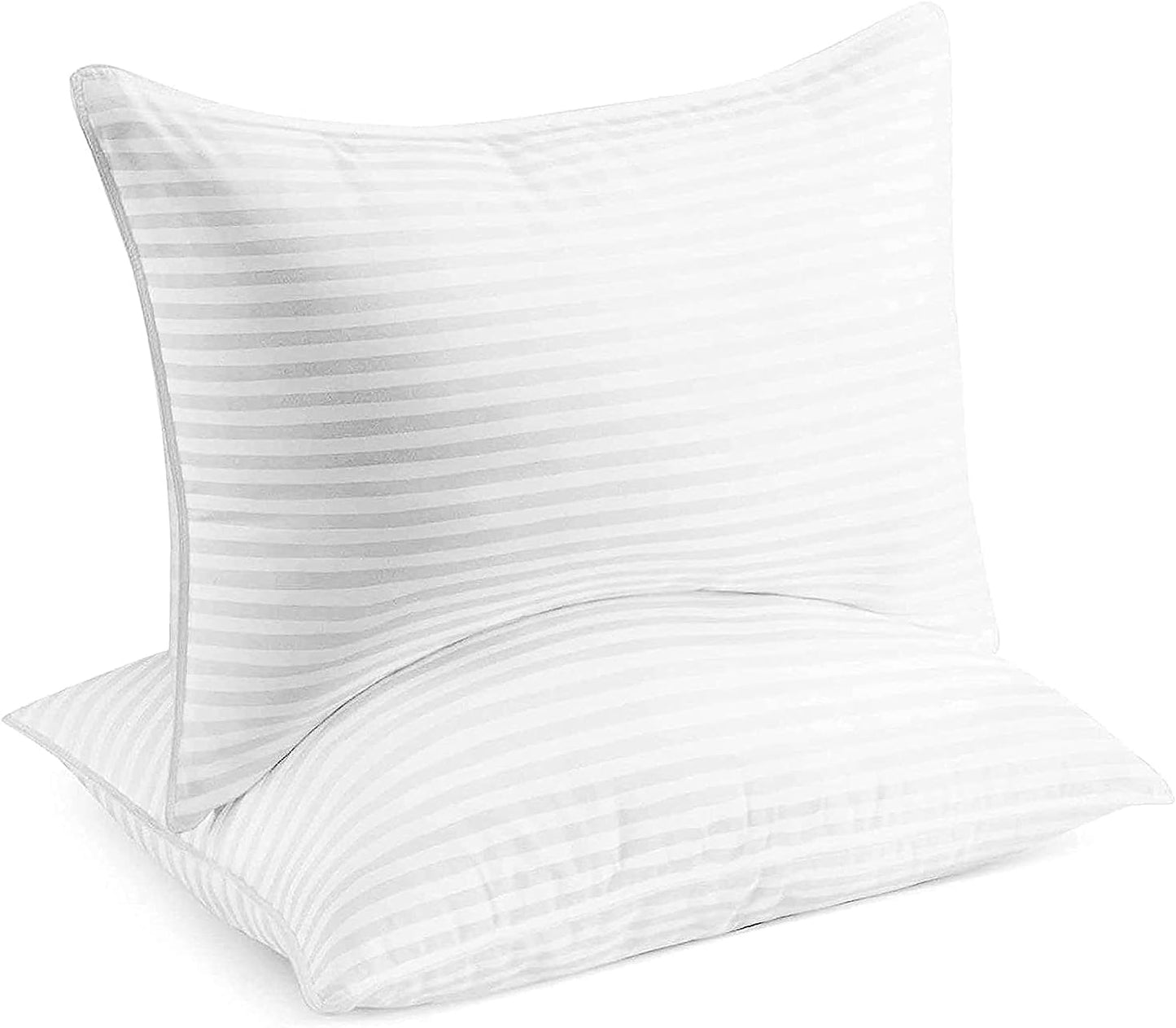 Bed Pillows Standard / Queen Size Set of 2 - down Alternative Bedding Gel Cooling Pillow for Back, Stomach or Side Sleepers