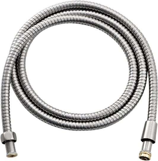 Universal 72" Extra Long Shower Replacement Hose, Leak Proof Stainless Steel Shower Hose, Kink-Free Anti-Twisting Design, Brushed Nickel