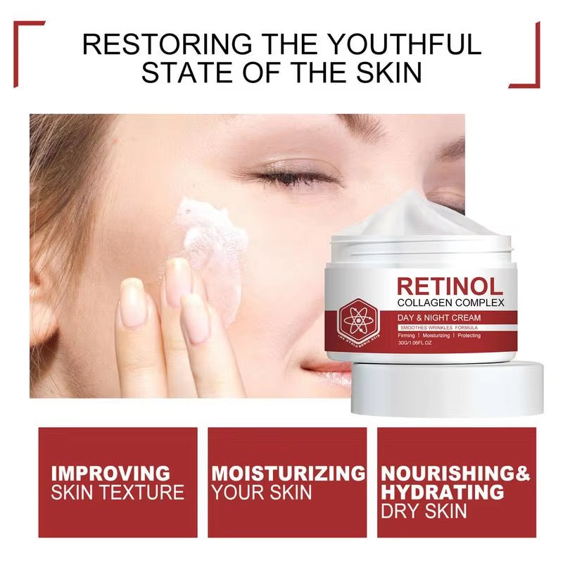 Retinol anti Aging Face Cream Moisturizing Wrinkle Remover Collagen Hyaluronic Acid Creams Skin Care