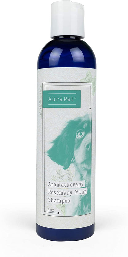 Aromatherapy Rosemary Mint Shampoo for Dogs | 8 Oz Pet Shampoo for All Dogs, Great Calming Shampoo for Dogs with Dry, Itchy Skin | Dog Wash, 8 Ounces