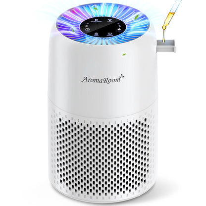 Hepa Portable Air Purifiers for Bedroom Home Pets, Small Air Cleaners Purify for Allergy with RGB Light,157 Sq.Ft