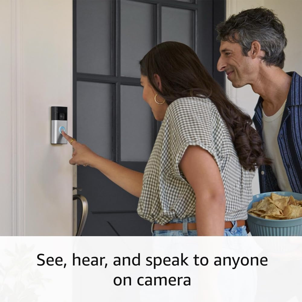 All-New  Battery Doorbell — Now with 66% More Coverage, Head-To-Toe Video, Live View with Two-Way Talk, and Motion Detection & Alerts (2024 Release), Venetian Bronze