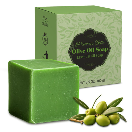 Olive Oil Soap, Moisturizing Bar Soap, Natural Soap Bar for Face and Body, Handmade Soap for Deep Moisturizing and Nourishing