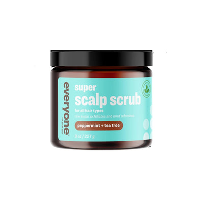 Hair Care Super Scalp Scrub - Peppermint & Tea Tree, 8 Fl Oz Bottle, Scalp Exfoliator, Gentle Hair Scrub Removes Dirt & Sweat Build Up, Sulfate Free & Paraben Free