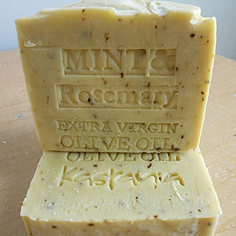 ORGANIC UNFILTERED EXTRA VIRGIN GREEK OIL SOAP MINT and ROSEMARY