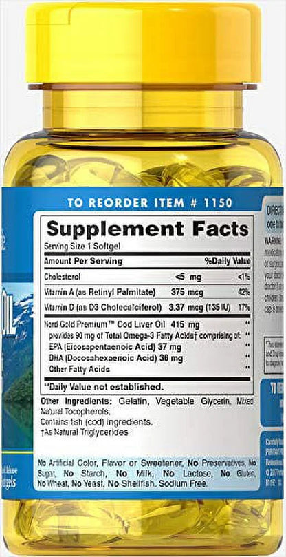 Cod Liver Oil 415 Mg